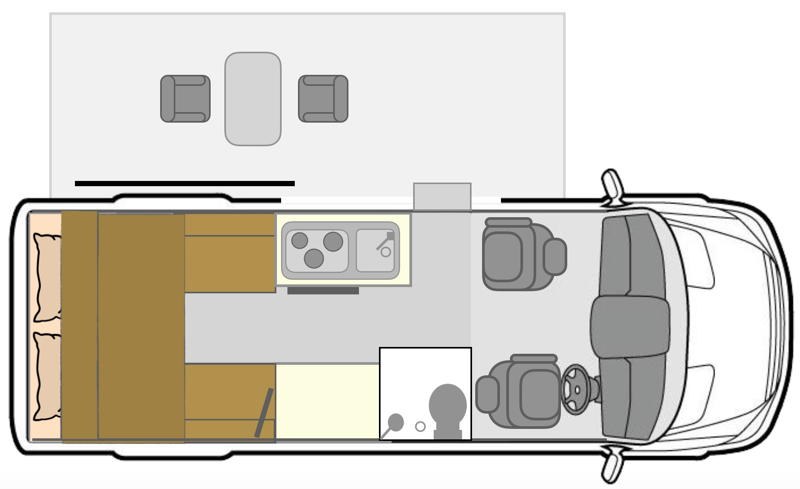 Living area - Compact RV