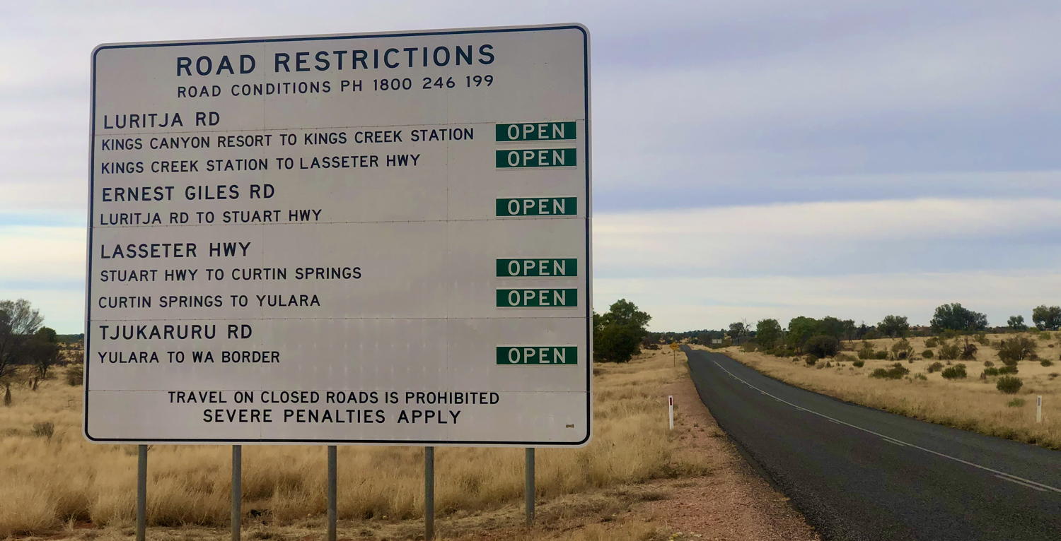 Sign - road restrictions