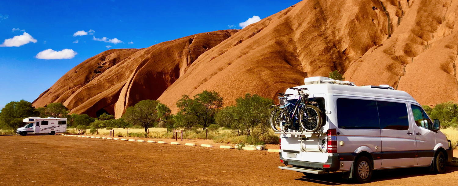 Camper at Uluru
