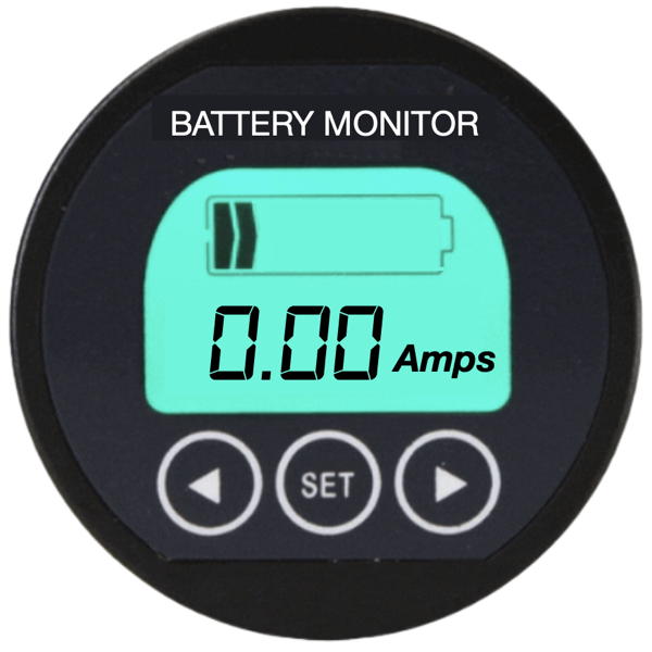 Battery monitor displaying zero
