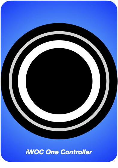 Control button with animated rings