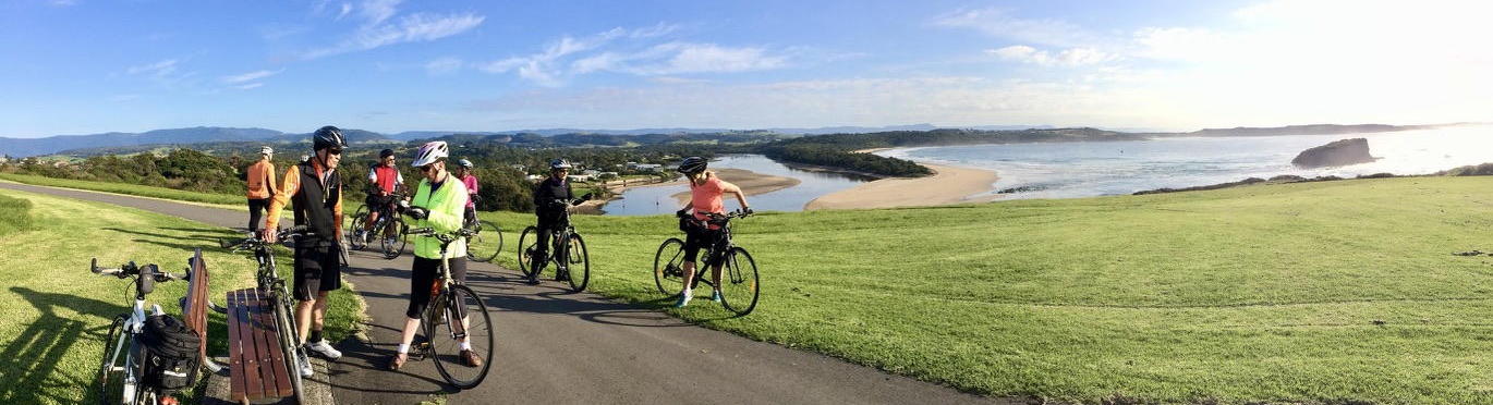 KBUG riders on Minnamurra headland