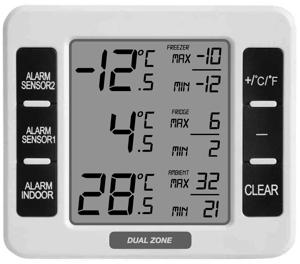 Dual zone thermometer