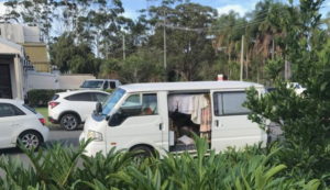 Illegal camping in Byron Bay