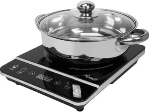 Induction cooktop with pot
