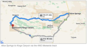 Alice Springs to Kings Canyon via Mereenie