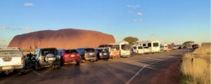 Uluru sunset carpark