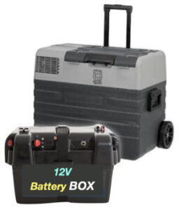 Fridge and battery box
