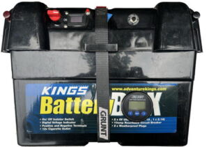 Battery box with monitor
