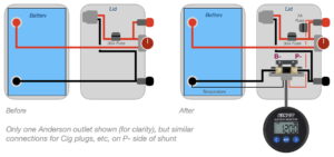 Circuit before and after