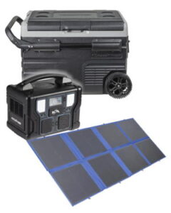 Fridge power station and solar