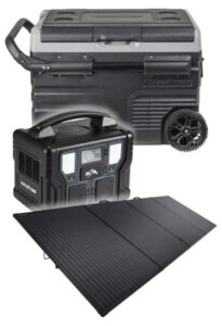 Fridge power station and solar panel