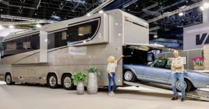 Fancy rv with Porsche